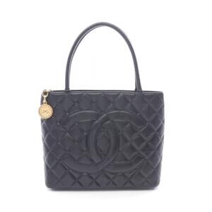 Chanel Reissue Tote Bag Leather Calfskin Cowhide Black